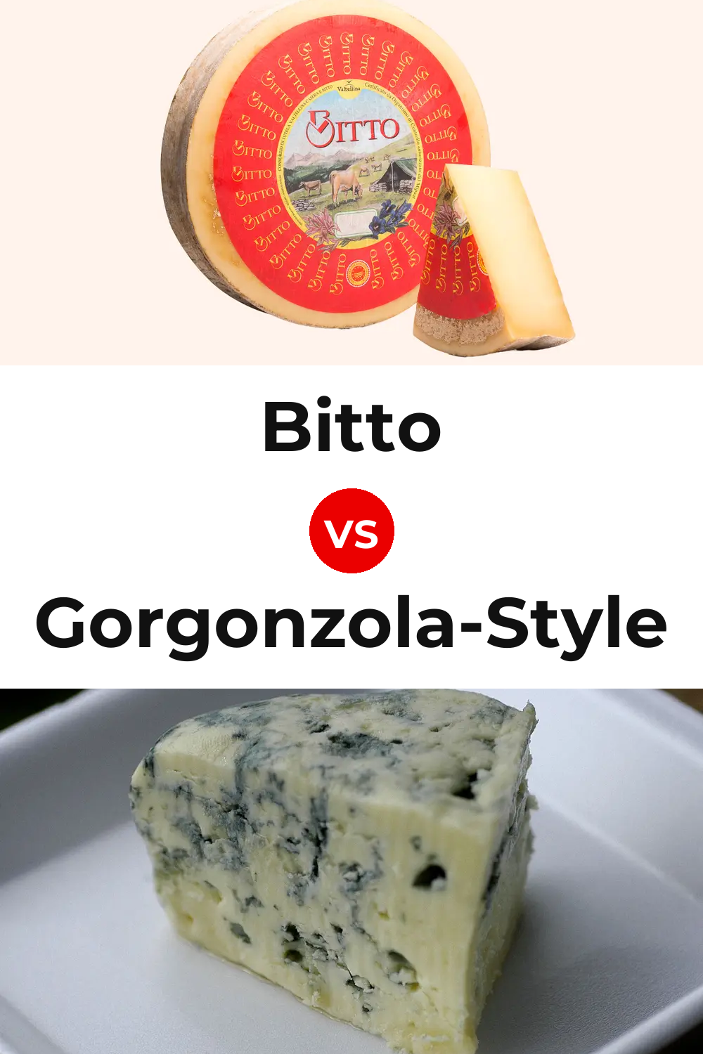 Bitto Cheese vs Gorgonzola-Style Cheese Pinterest comparison