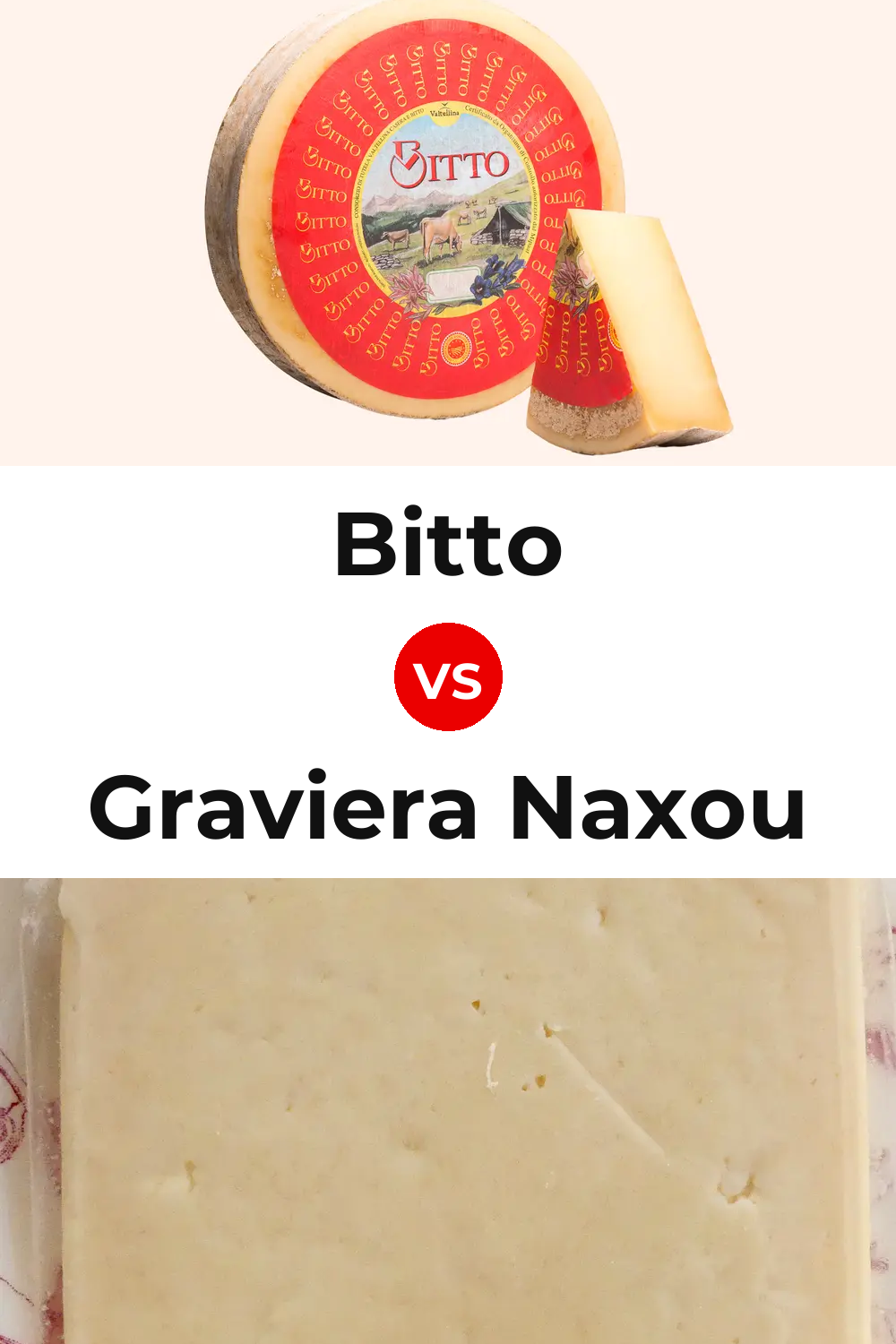 Bitto Cheese vs Graviera Naxou Cheese Pinterest comparison