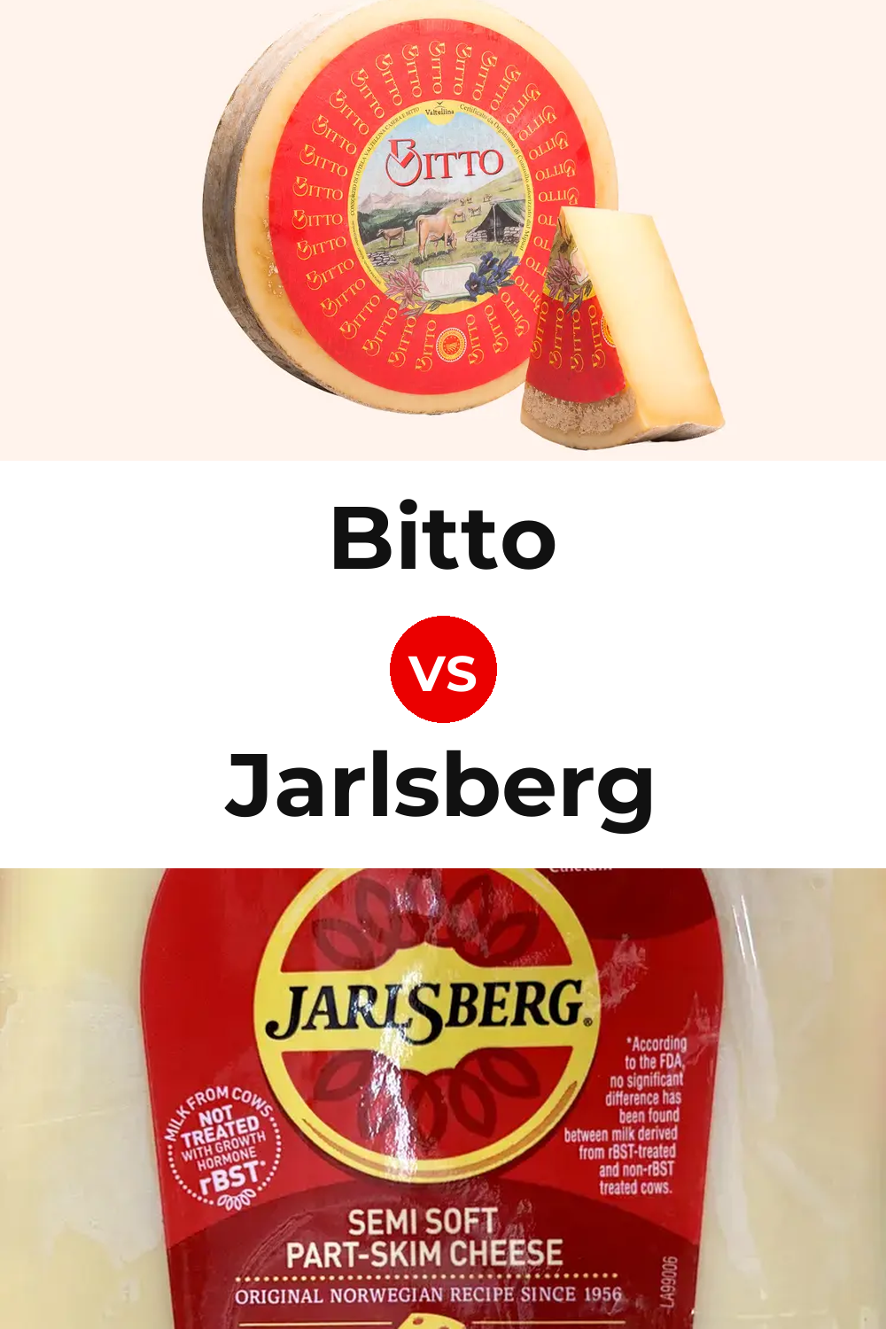 Bitto Cheese vs Jarlsberg Cheese Pinterest comparison