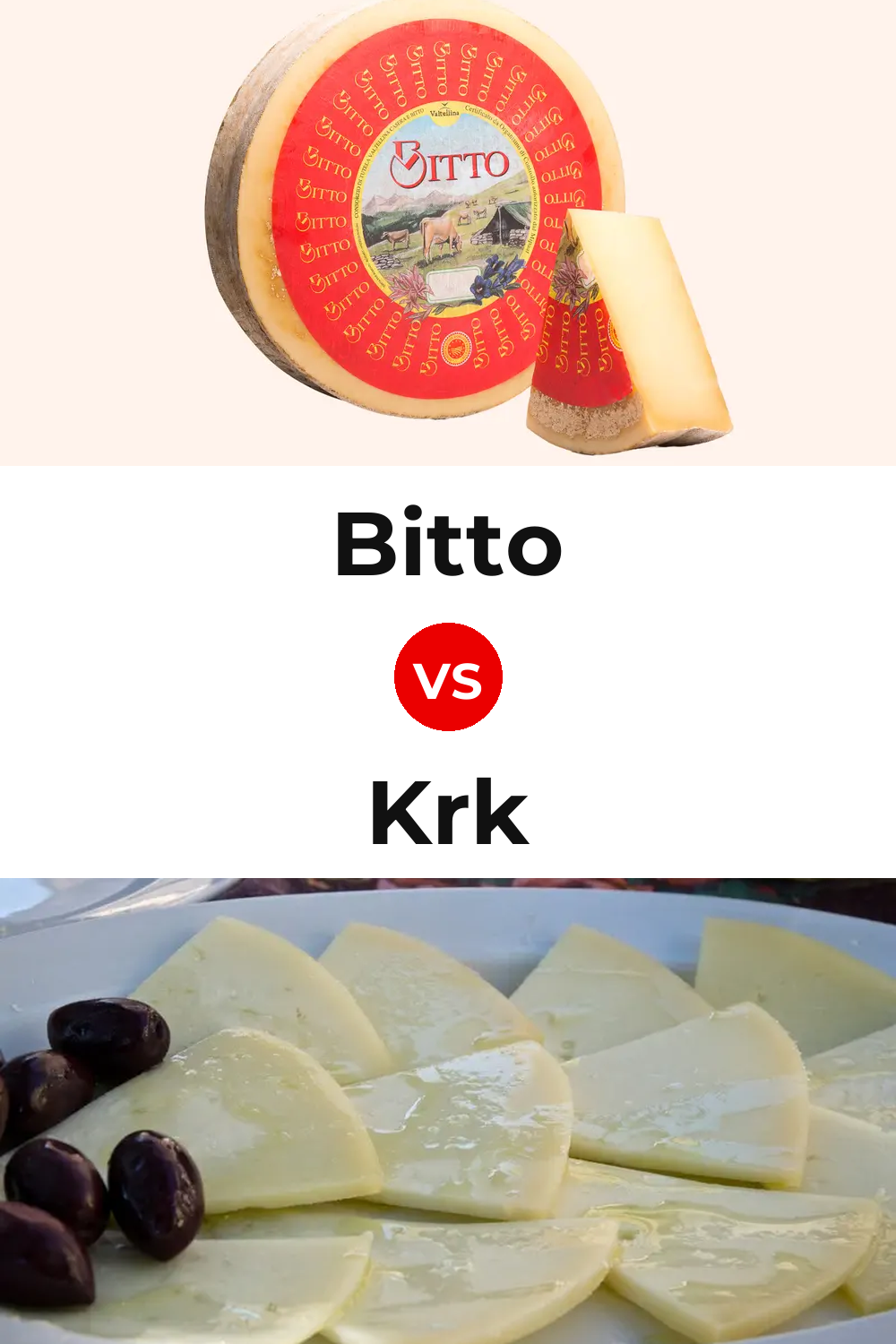 Bitto Cheese vs Krk Cheese Pinterest comparison