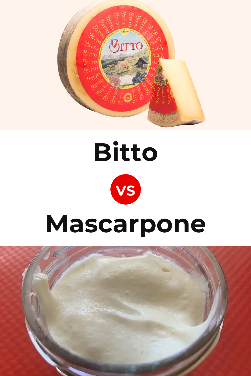 Bitto Cheese vs Mascarpone Cheese Pinterest comparison