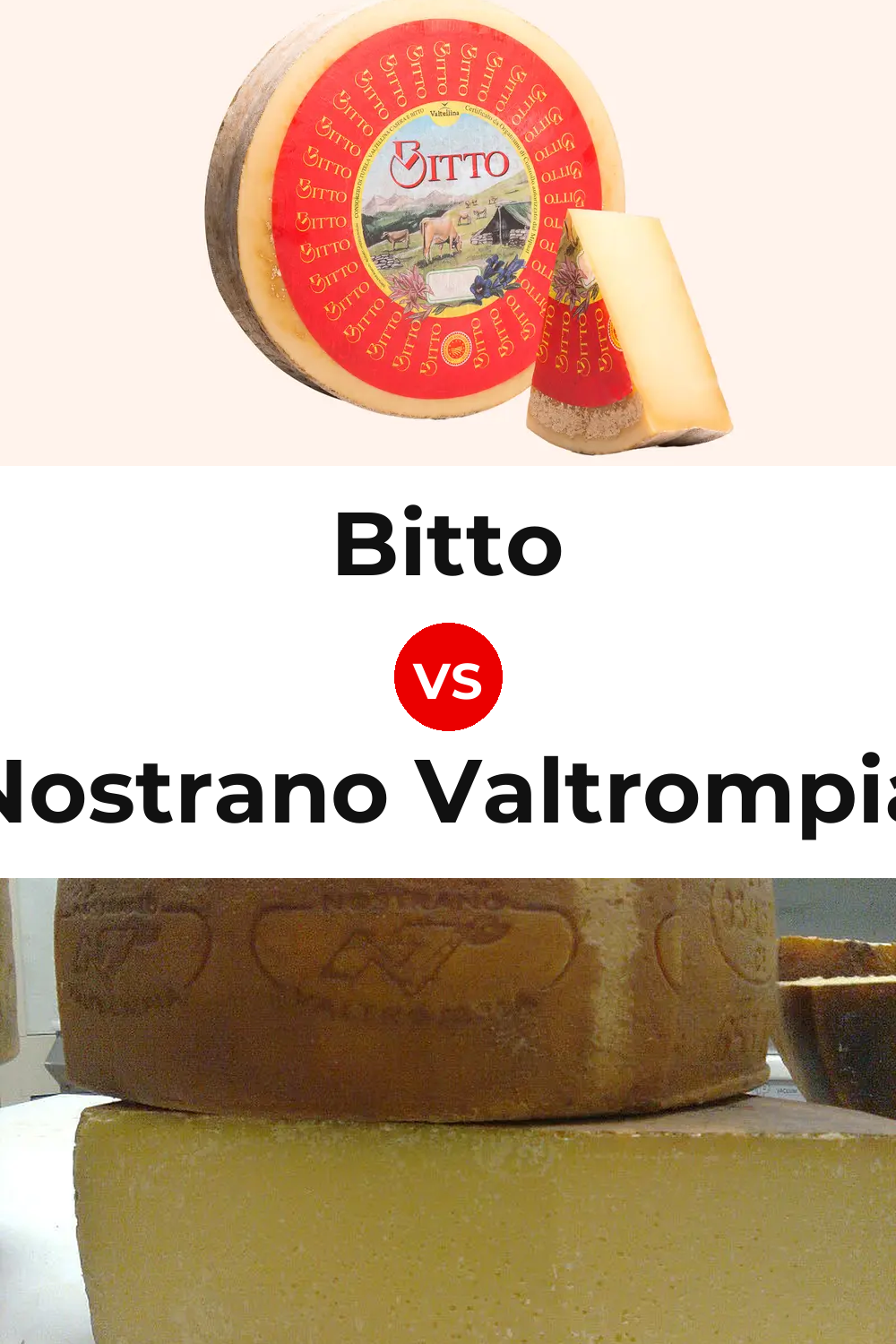 Bitto Cheese vs Nostrano Valtrompia Cheese Pinterest comparison