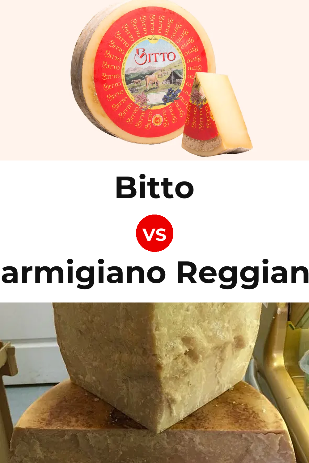 Bitto Cheese vs Parmigiano Reggiano Cheese Pinterest comparison