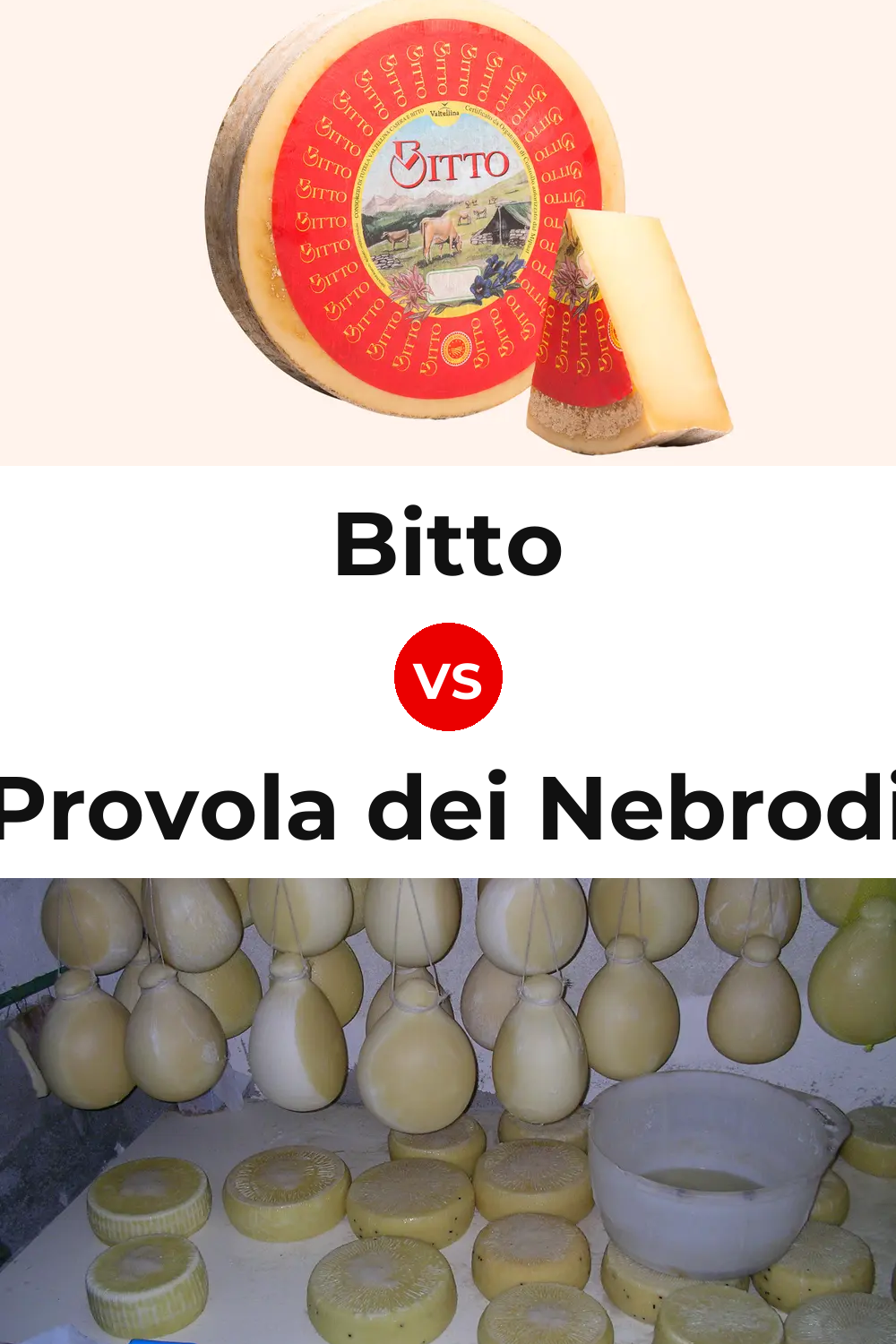 Bitto Cheese vs Provola dei Nebrodi Cheese Pinterest comparison