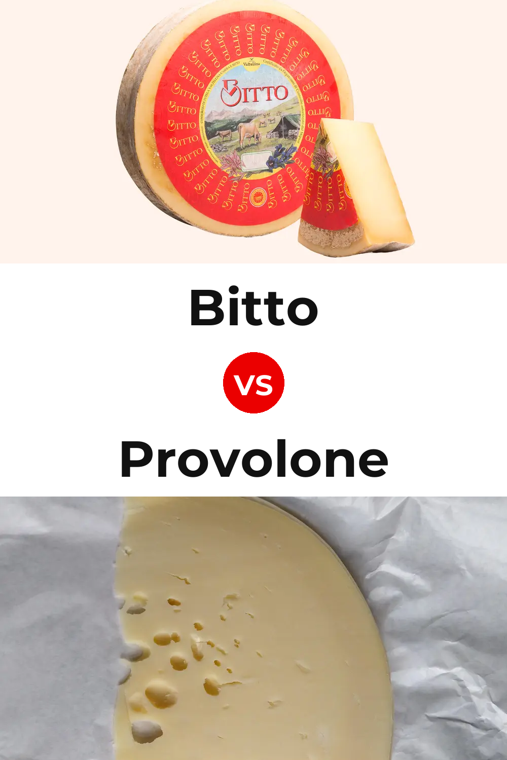 Bitto Cheese vs Provolone Cheese Pinterest comparison