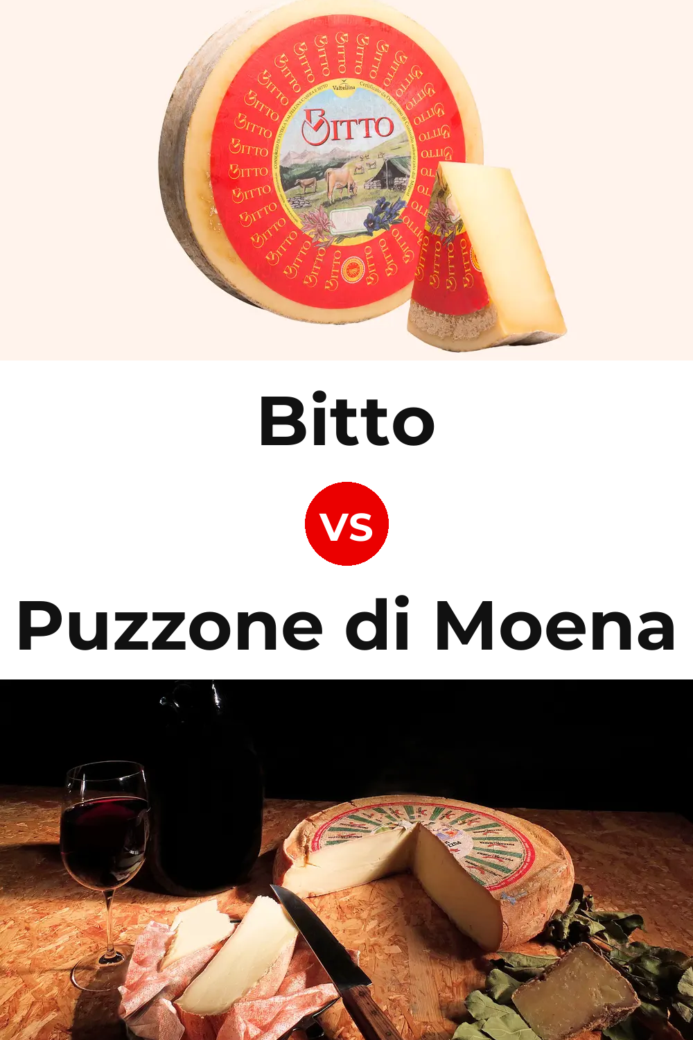 Bitto Cheese vs Puzzone di Moena Cheese Pinterest comparison