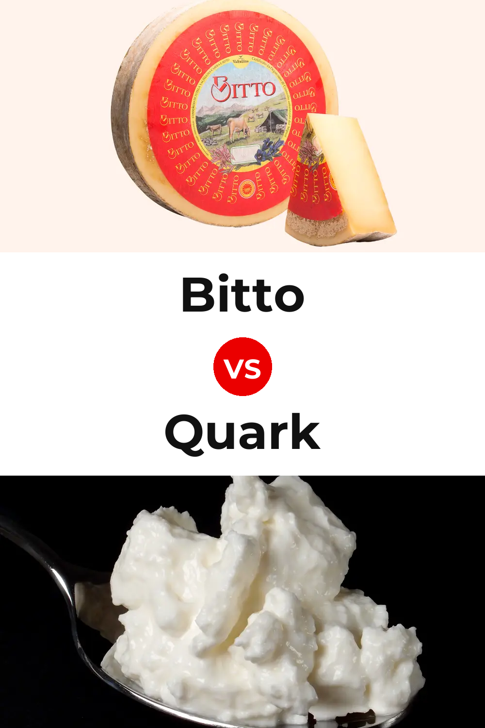 Bitto Cheese vs Quark Cheese Pinterest comparison