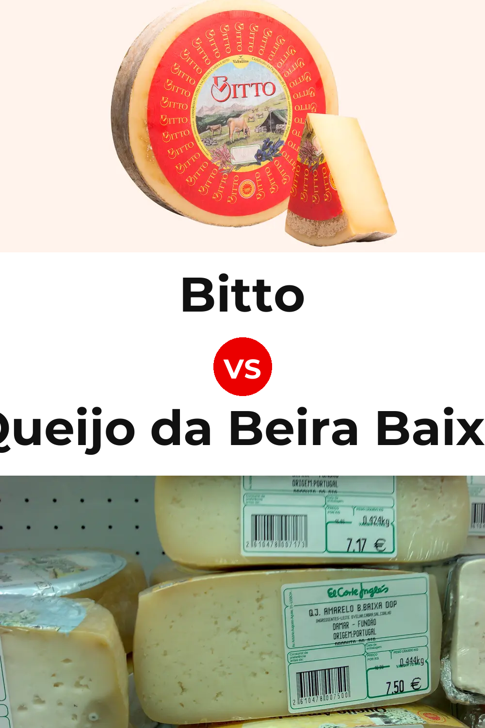 Bitto Cheese vs Queijo da Beira Baixa Pinterest comparison