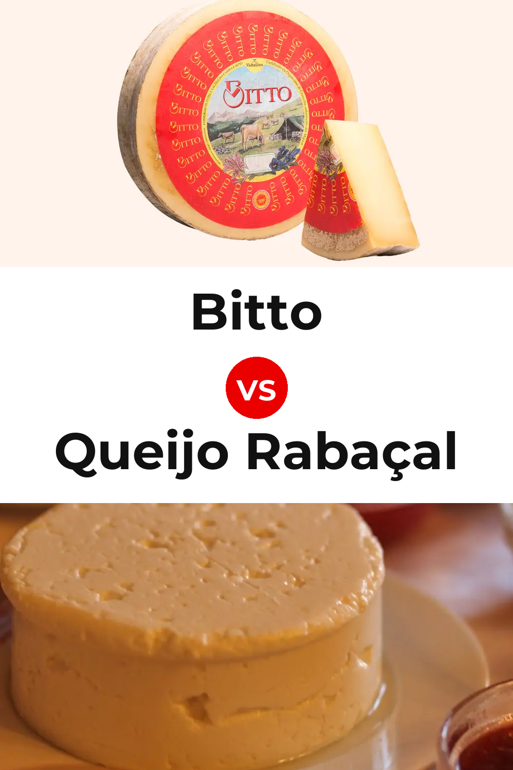 Bitto Cheese vs Queijo Rabaçal Pinterest comparison