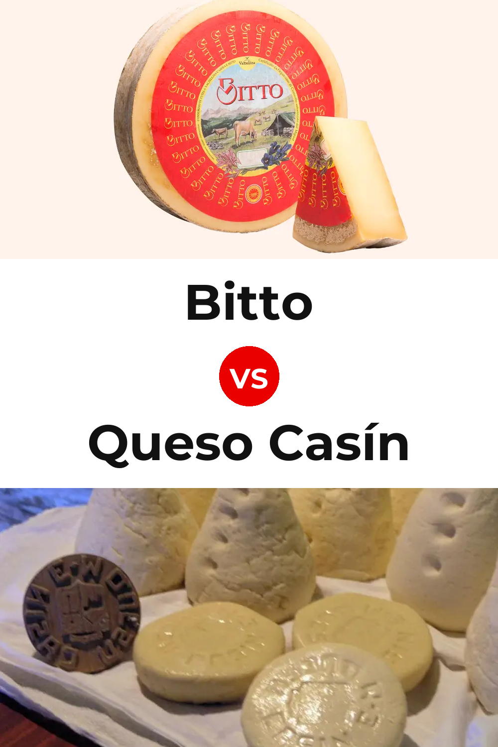 Bitto Cheese vs Queso Casín Pinterest comparison