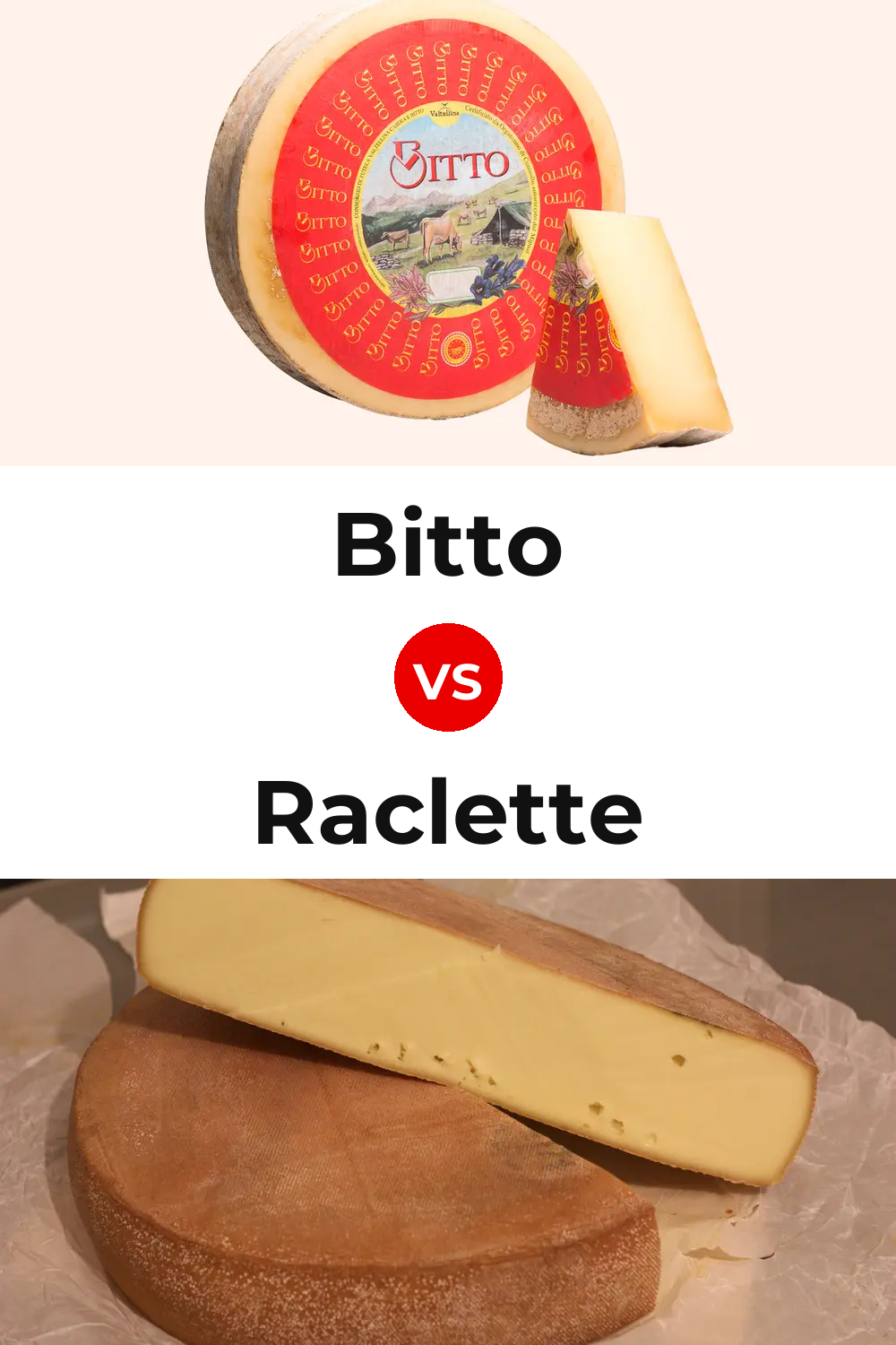Bitto Cheese vs Raclette Cheese Pinterest comparison