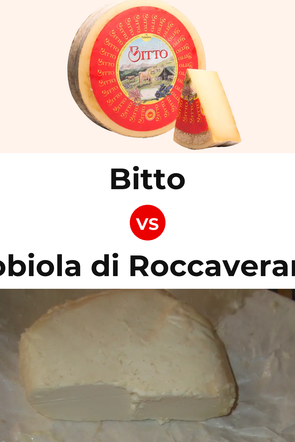 Bitto Cheese vs Robiola di Roccaverano Cheese Pinterest comparison
