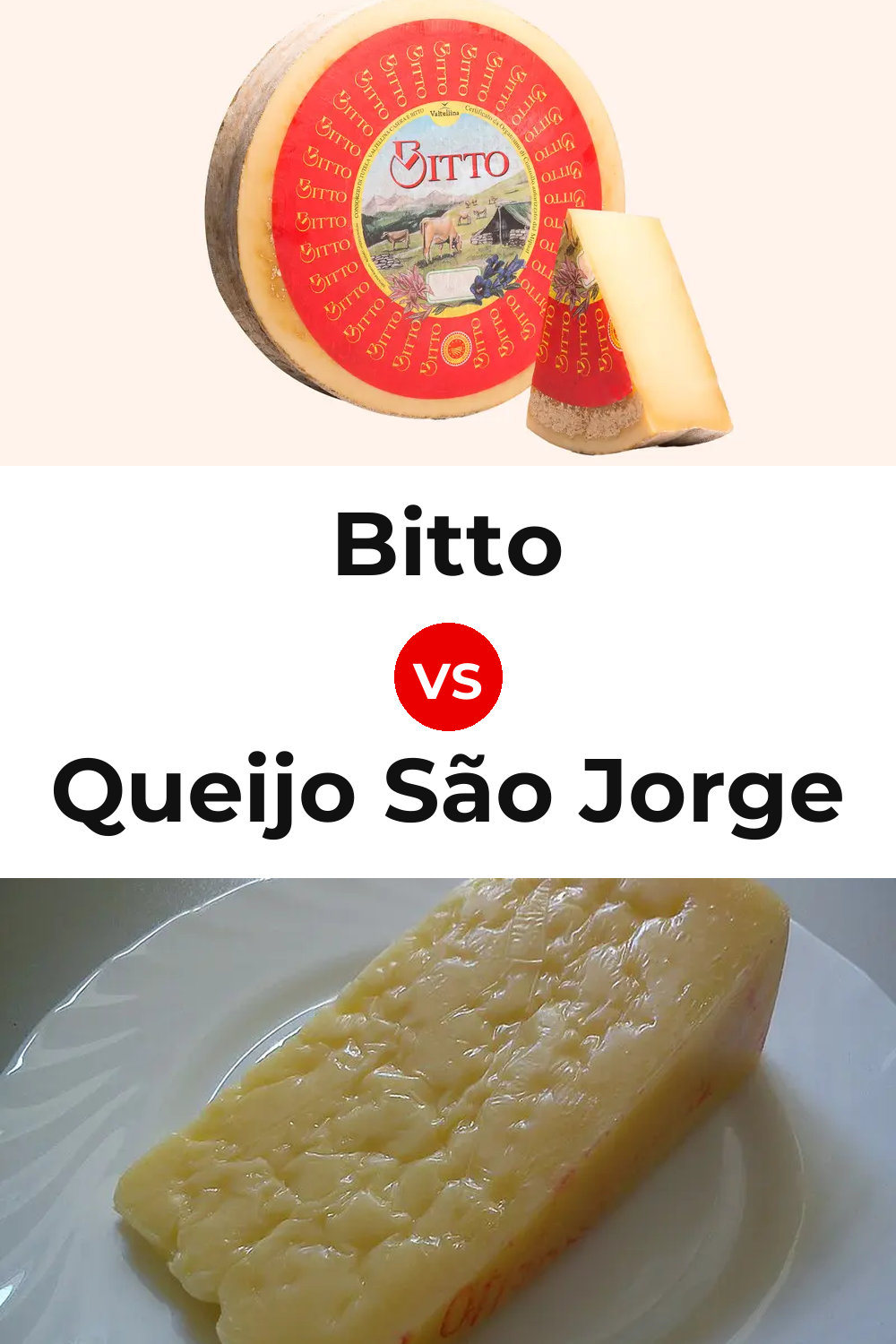 Bitto Cheese vs Queijo São Jorge Pinterest comparison