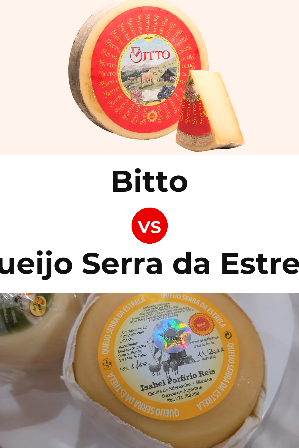 Bitto Cheese vs Queijo Serra da Estrela Pinterest comparison