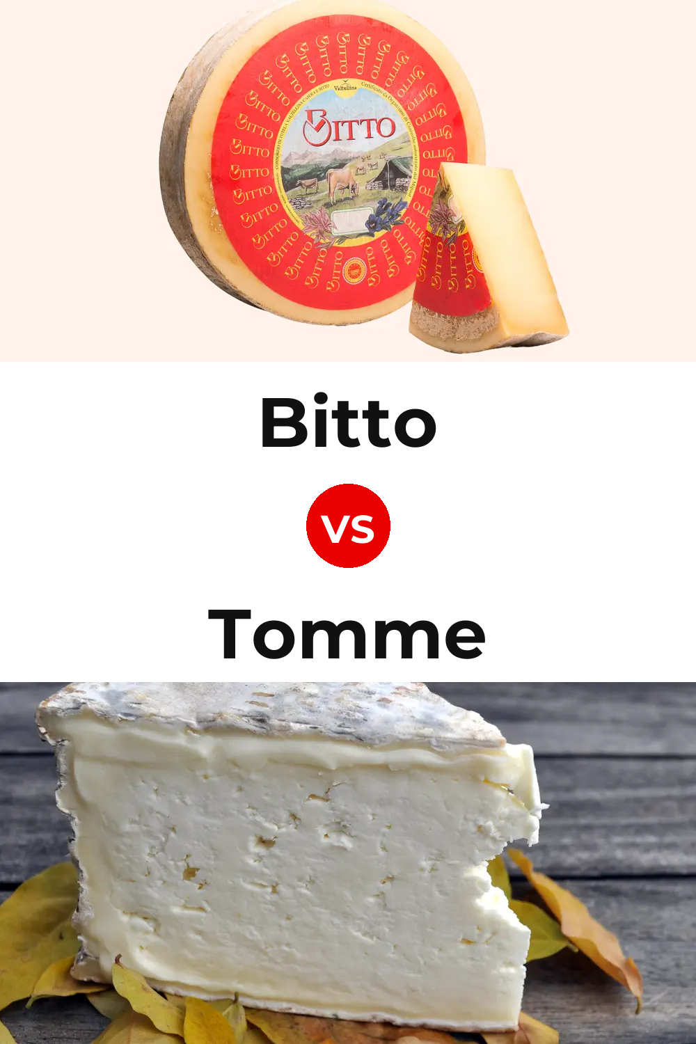 Bitto Cheese vs Tomme Cheese Pinterest comparison