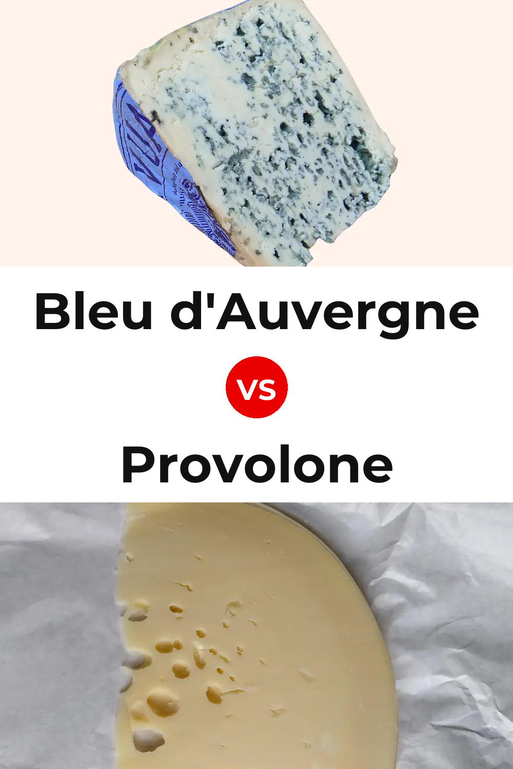 Bleu d'Auvergne Cheese vs Provolone Cheese Pinterest comparison