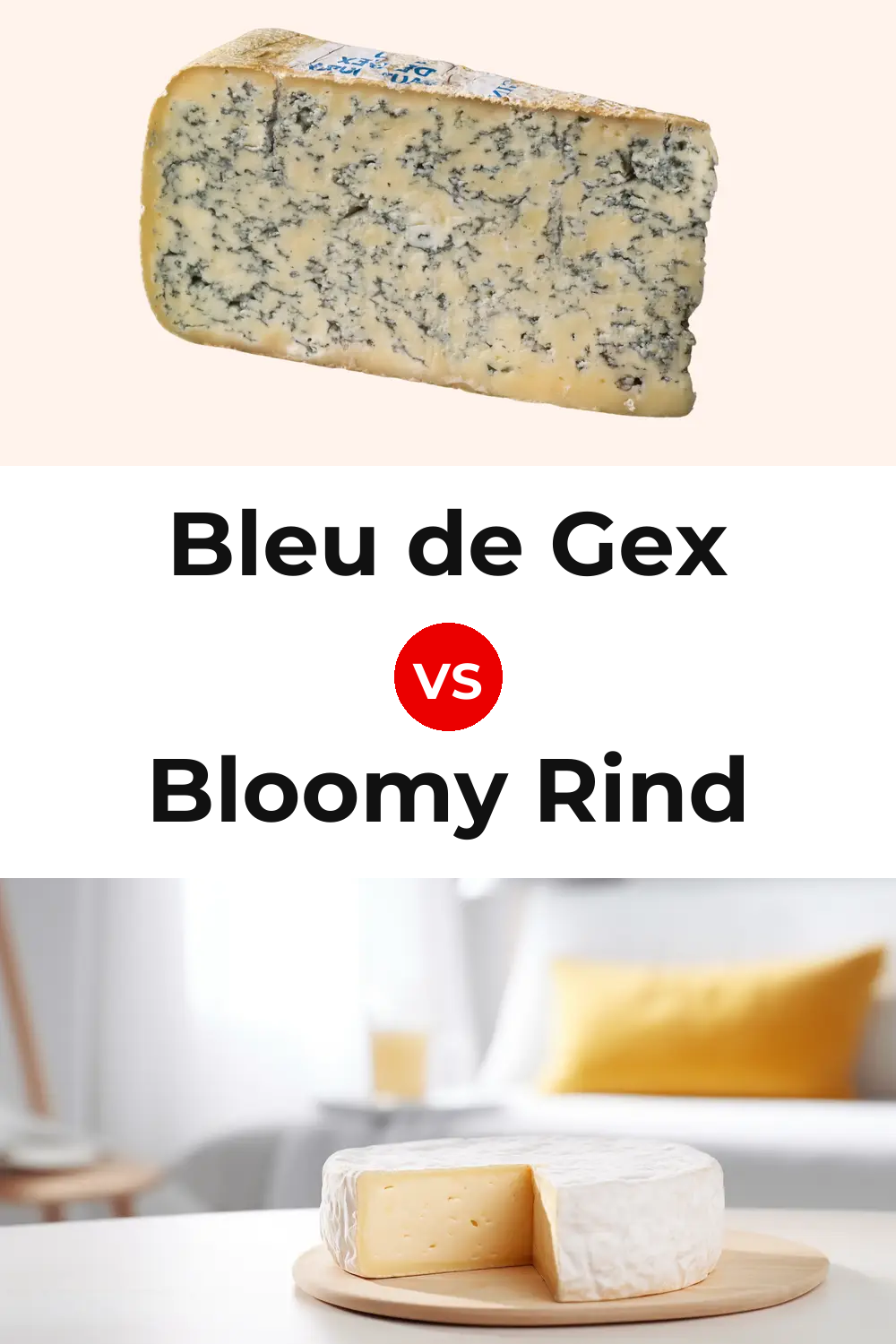 Bleu de Gex Cheese vs Bloomy Rind Cheese Pinterest comparison