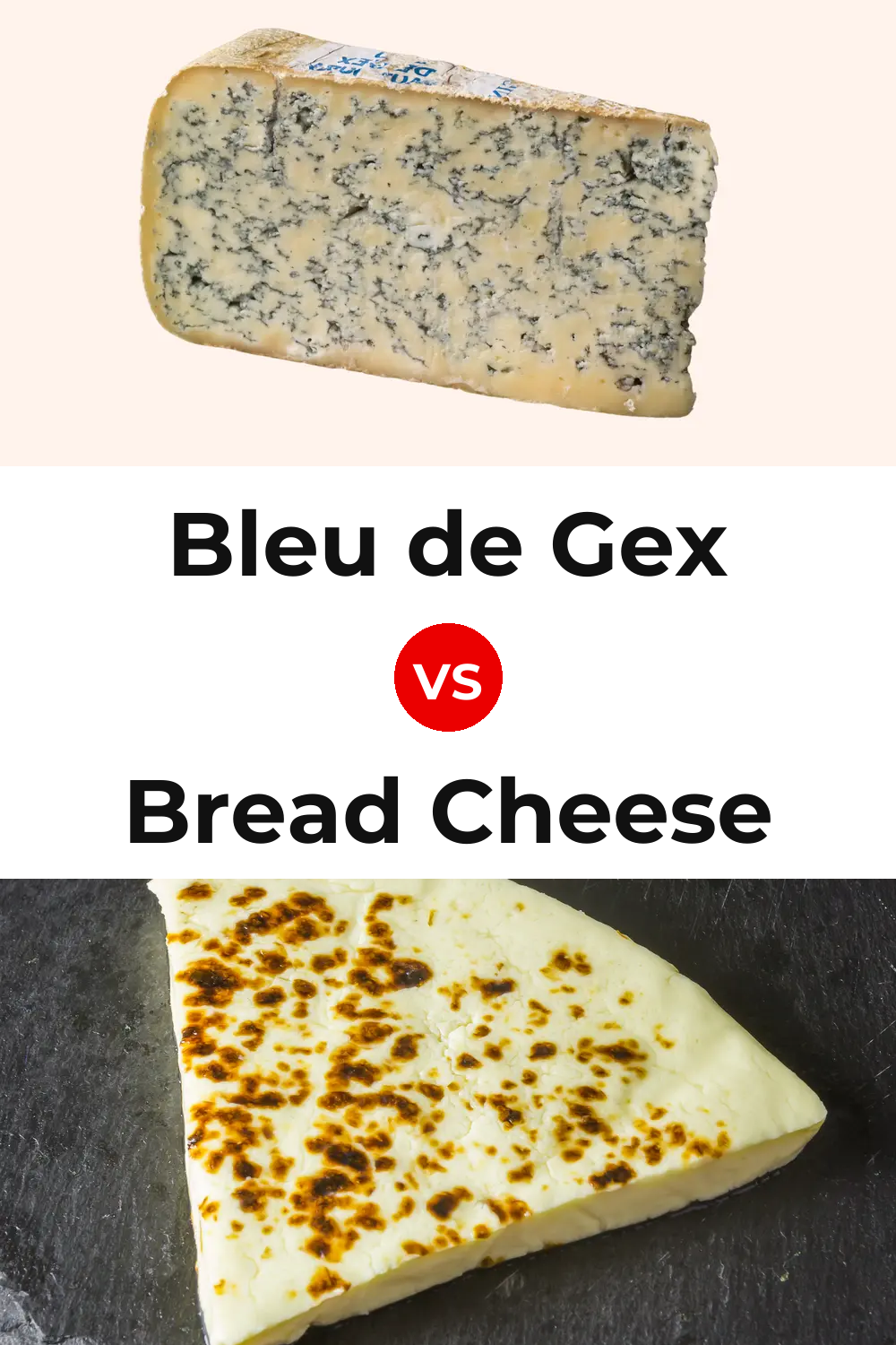 Bleu de Gex Cheese vs Bread Cheese Pinterest comparison