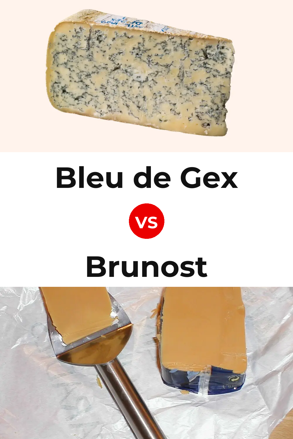 Bleu de Gex Cheese vs Brunost Cheese Pinterest comparison