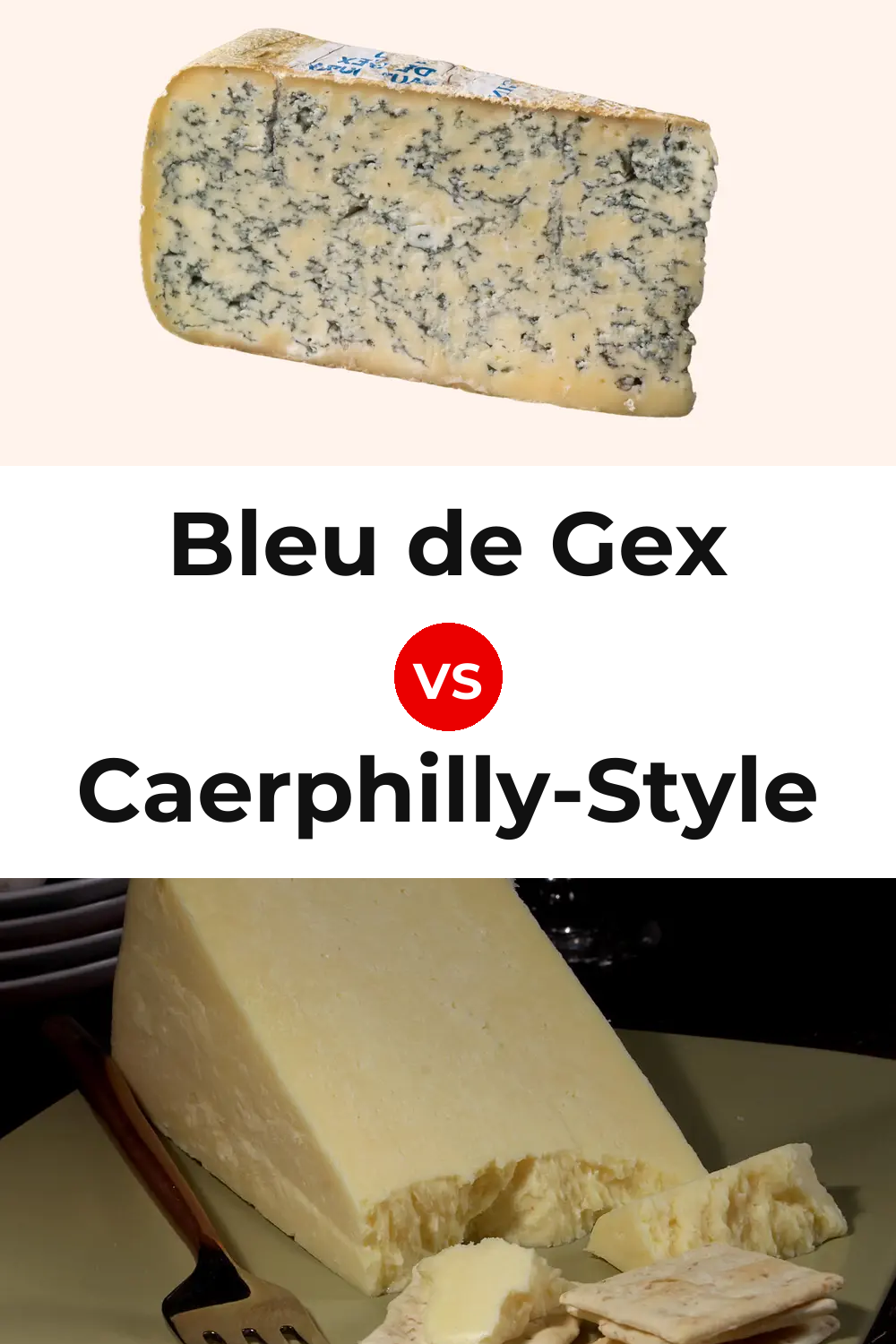 Bleu de Gex Cheese vs Caerphilly-Style Cheese Pinterest comparison