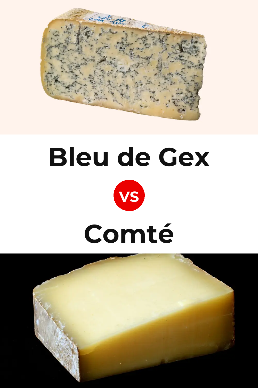 Bleu de Gex Cheese vs Comté Cheese Pinterest comparison