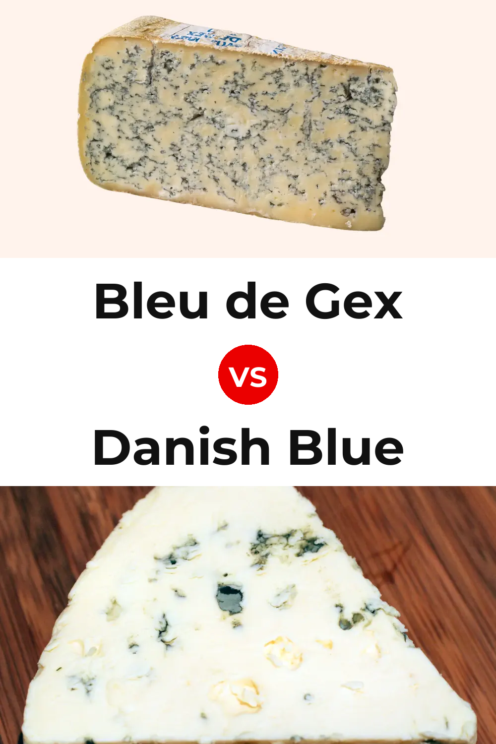 Bleu de Gex Cheese vs Danish Blue Cheese Pinterest comparison