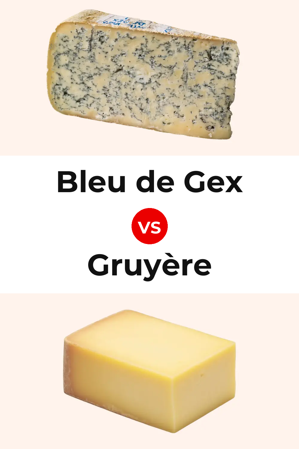 Bleu de Gex Cheese vs Gruyère Cheese Pinterest comparison