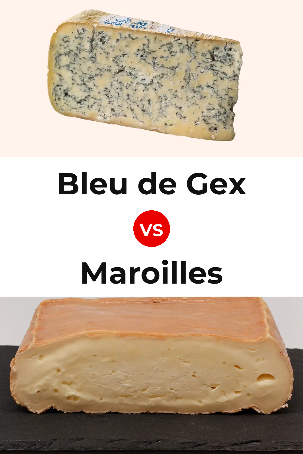 Bleu de Gex Cheese vs Maroilles Cheese Pinterest comparison