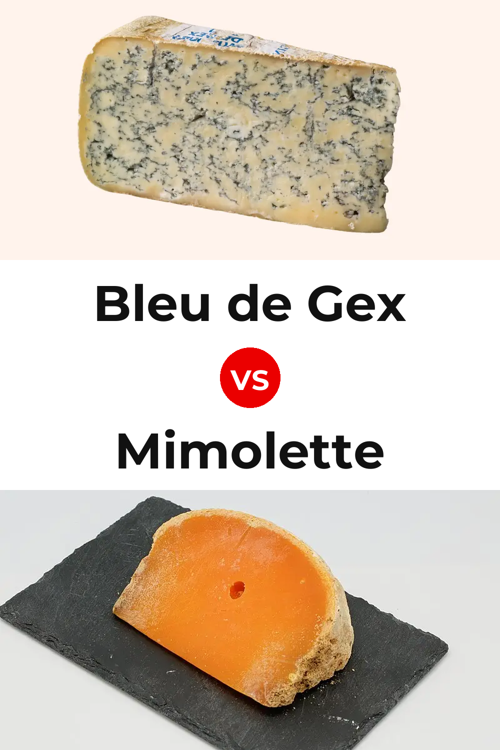 Bleu de Gex Cheese vs Mimolette Cheese Pinterest comparison