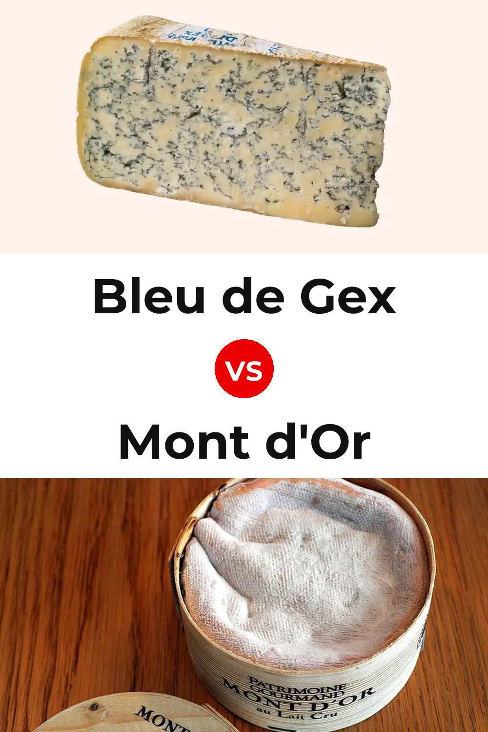 Bleu de Gex Cheese vs Mont d'Or Cheese Pinterest comparison