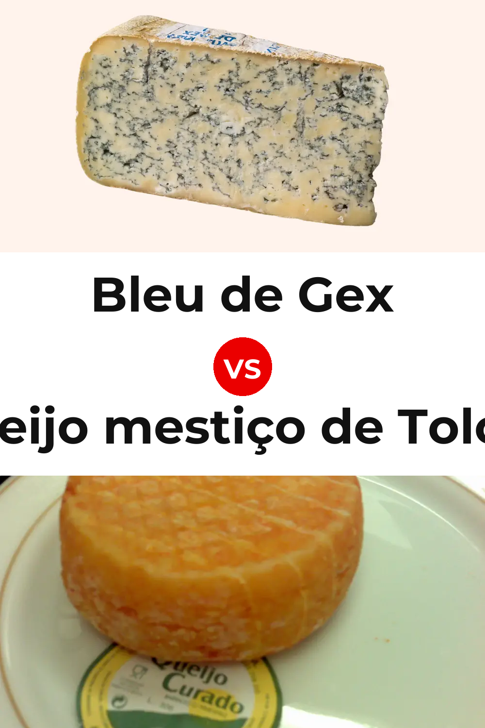 Bleu de Gex Cheese vs Queijo mestiço de Tolosa Pinterest comparison