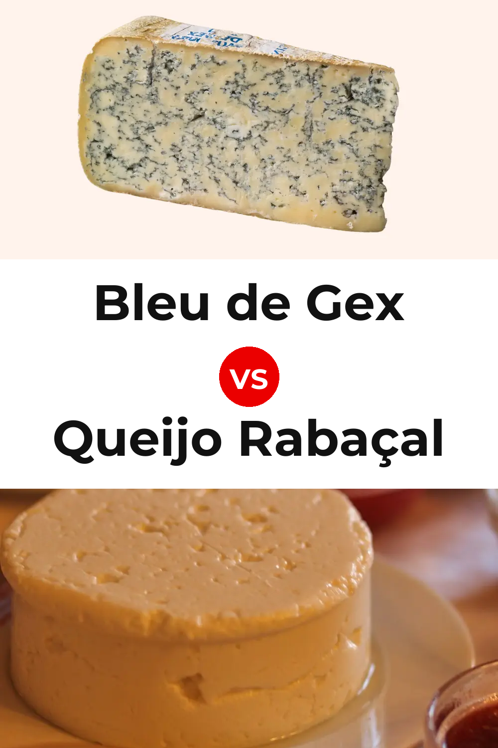 Bleu de Gex Cheese vs Queijo Rabaçal Pinterest comparison