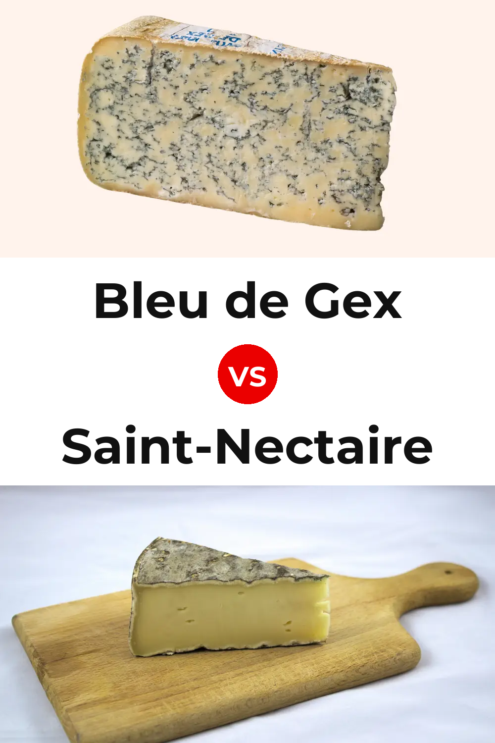 Bleu de Gex Cheese vs Saint-Nectaire Cheese Pinterest comparison