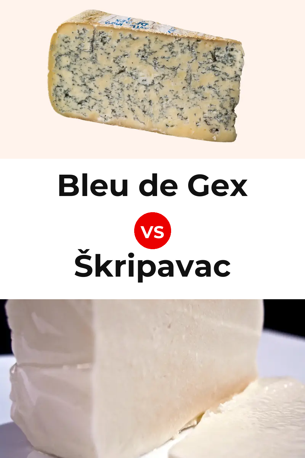 Bleu de Gex Cheese vs Škripavac Cheese Pinterest comparison