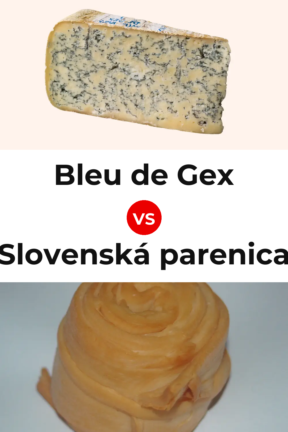 Bleu de Gex Cheese vs Slovenská parenica Cheese Pinterest comparison