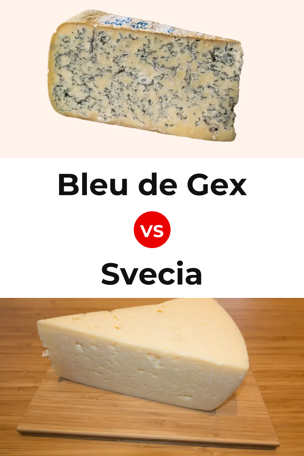 Bleu de Gex Cheese vs Svecia Cheese Pinterest comparison