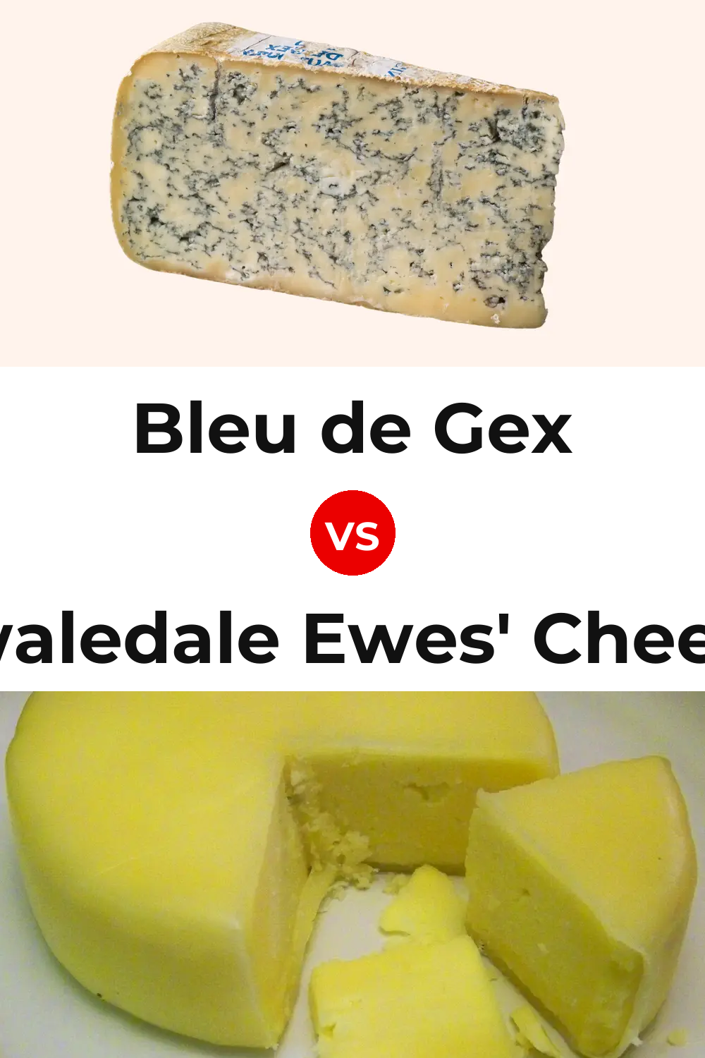 Bleu de Gex Cheese vs Swaledale Ewes' Cheese Pinterest comparison