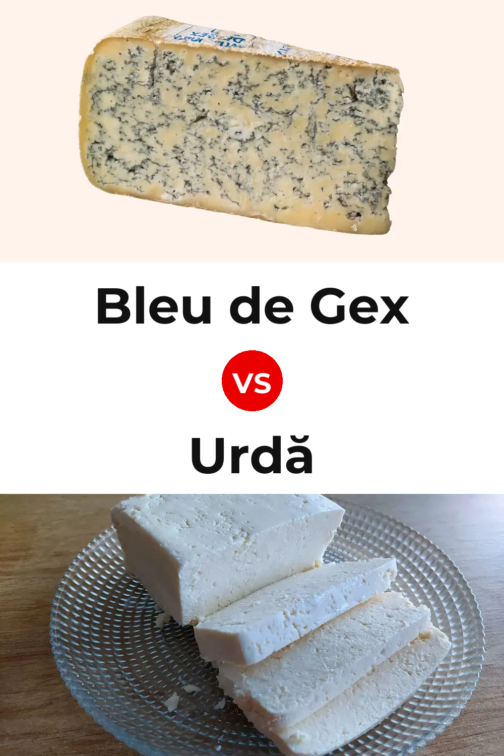 Bleu de Gex Cheese vs Urdă Cheese Pinterest comparison