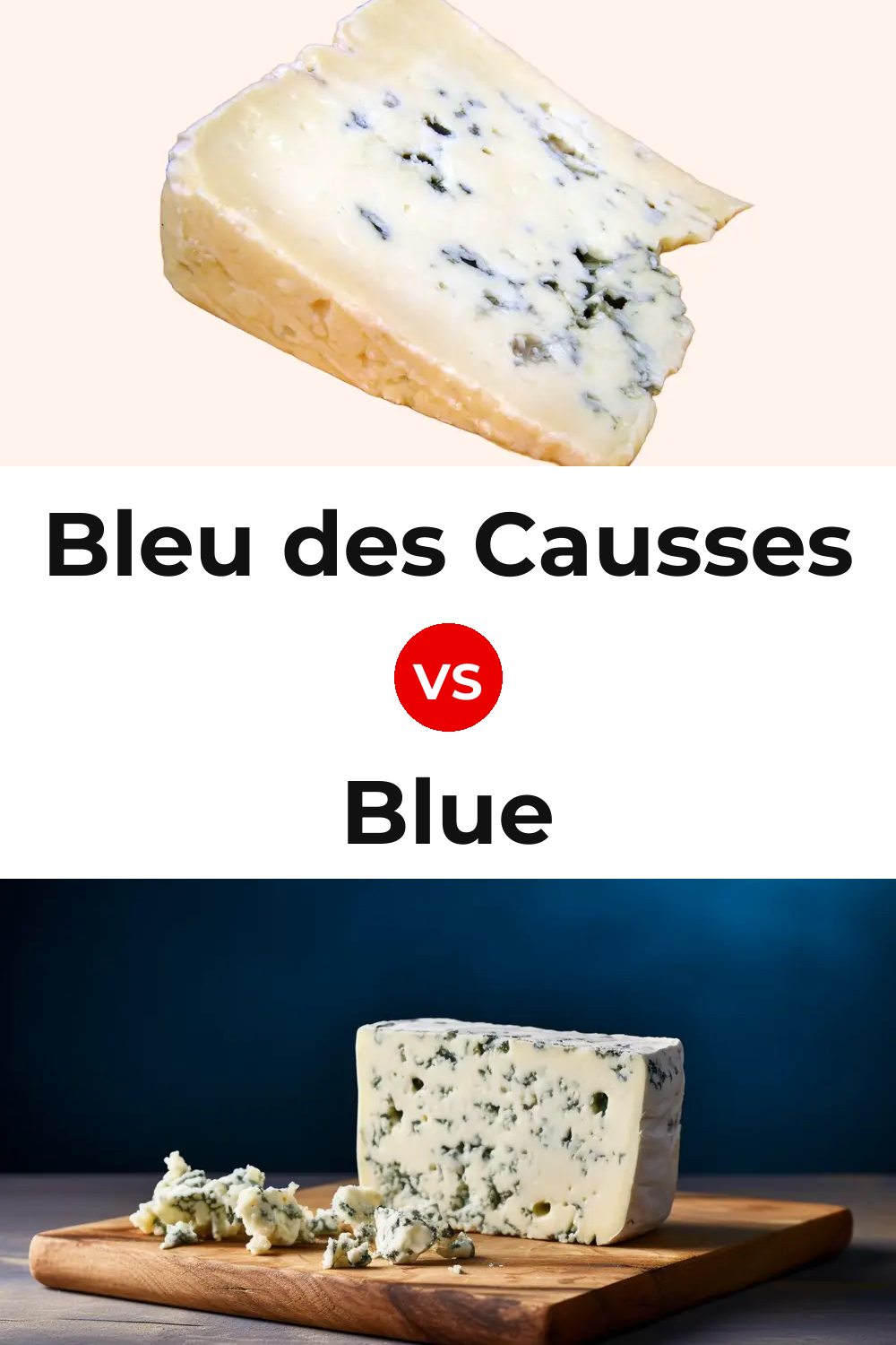Bleu des Causses Cheese vs Blue Cheese Pinterest comparison