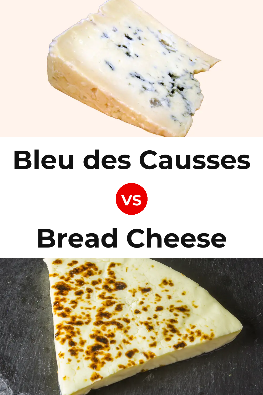 Bleu des Causses Cheese vs Bread Cheese Pinterest comparison