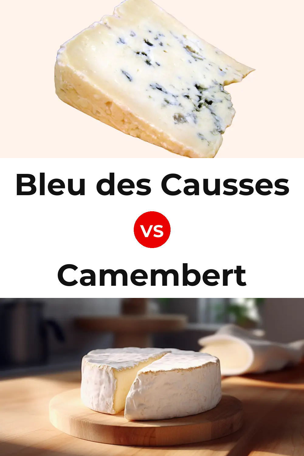 Bleu des Causses Cheese vs Camembert Cheese Pinterest comparison