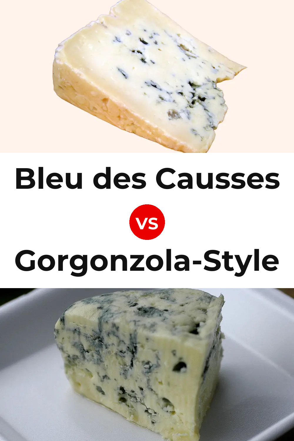 Bleu des Causses Cheese vs Gorgonzola-Style Cheese Pinterest comparison