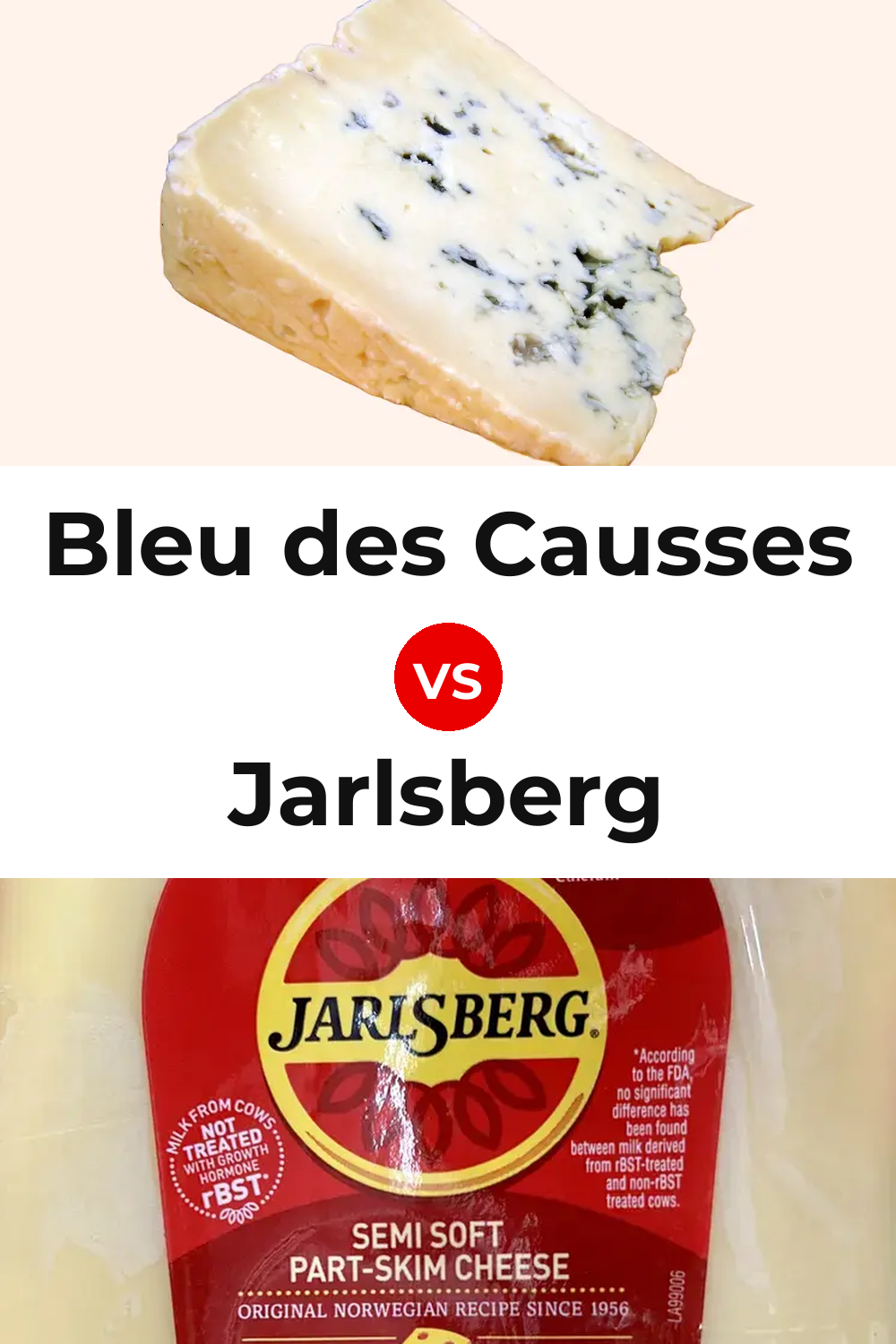 Bleu des Causses Cheese vs Jarlsberg Cheese Pinterest comparison