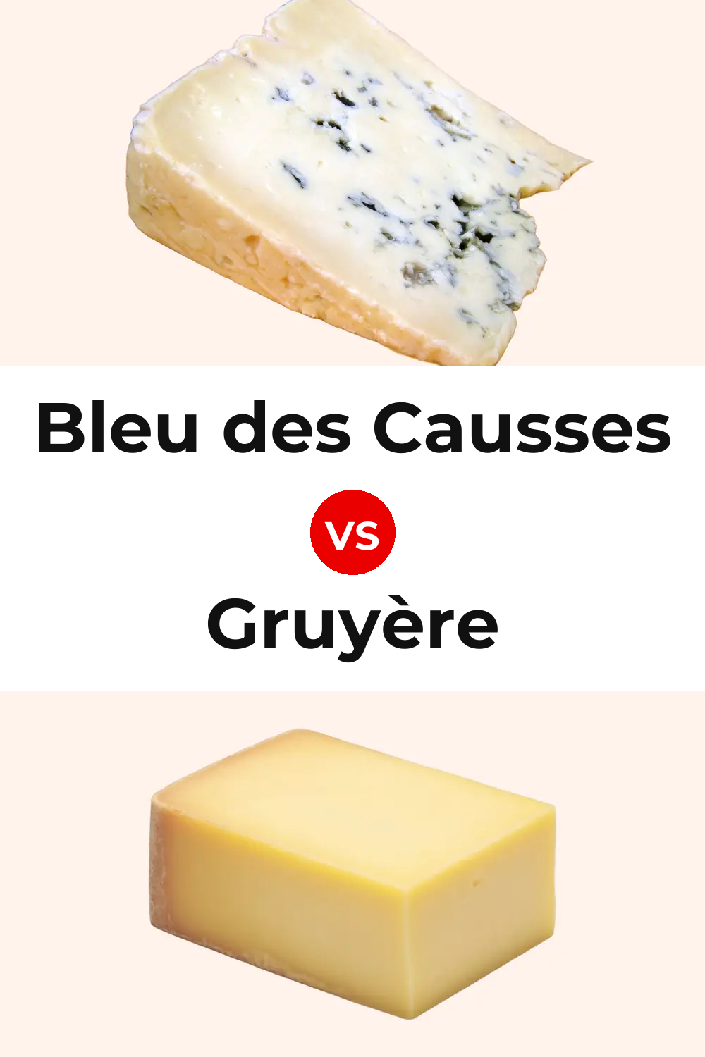Bleu des Causses Cheese vs Gruyère Cheese Pinterest comparison