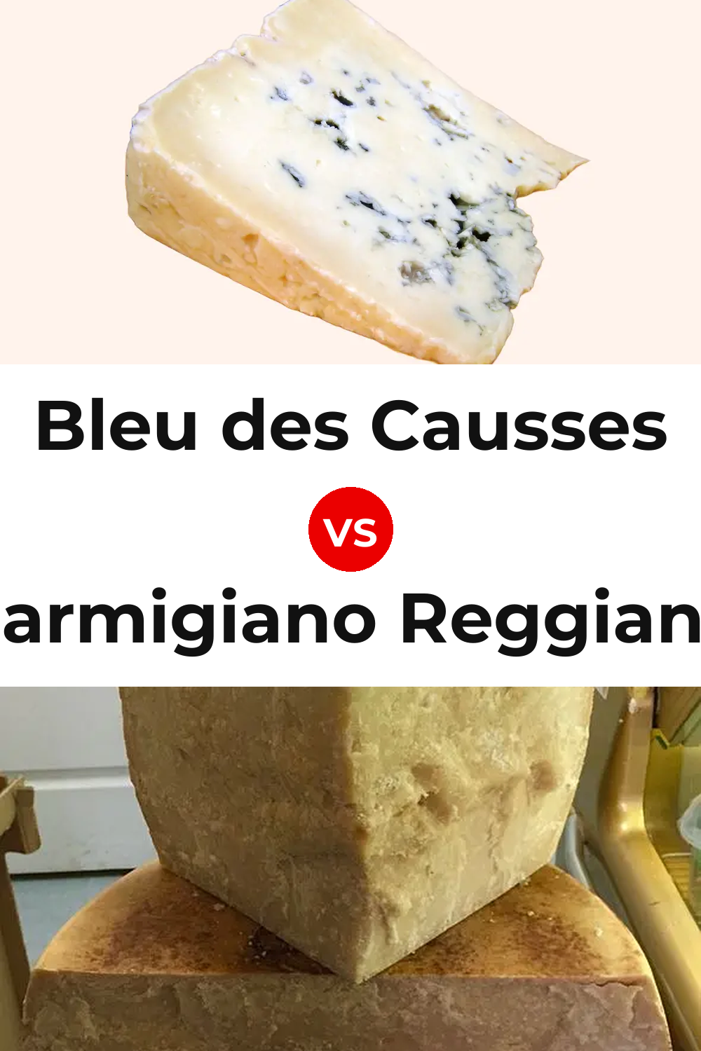 Bleu des Causses Cheese vs Parmigiano Reggiano Cheese Pinterest comparison