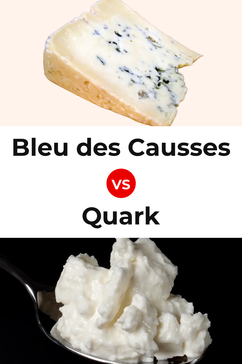 Bleu des Causses Cheese vs Quark Cheese Pinterest comparison