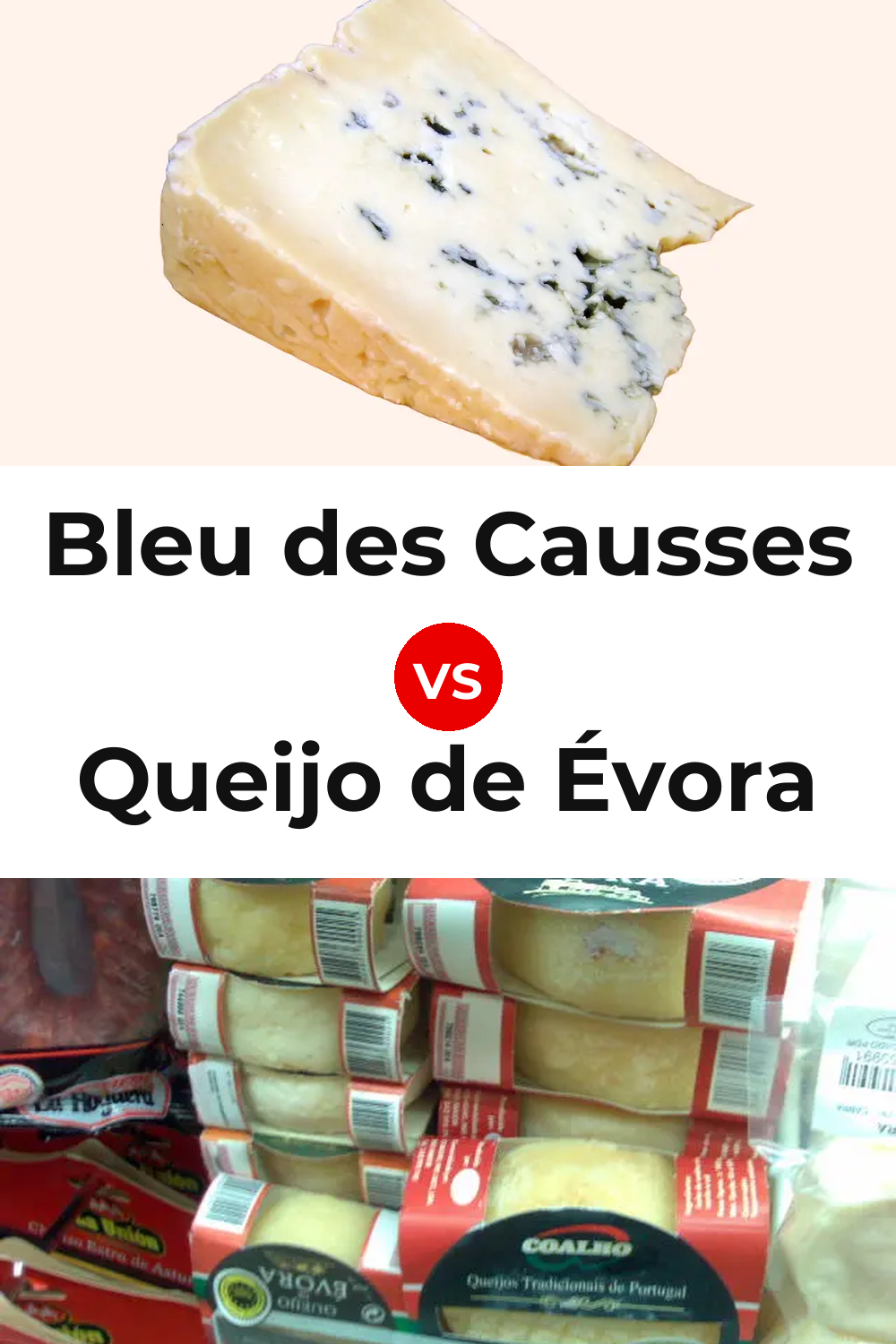 Bleu des Causses Cheese vs Queijo de Évora Pinterest comparison