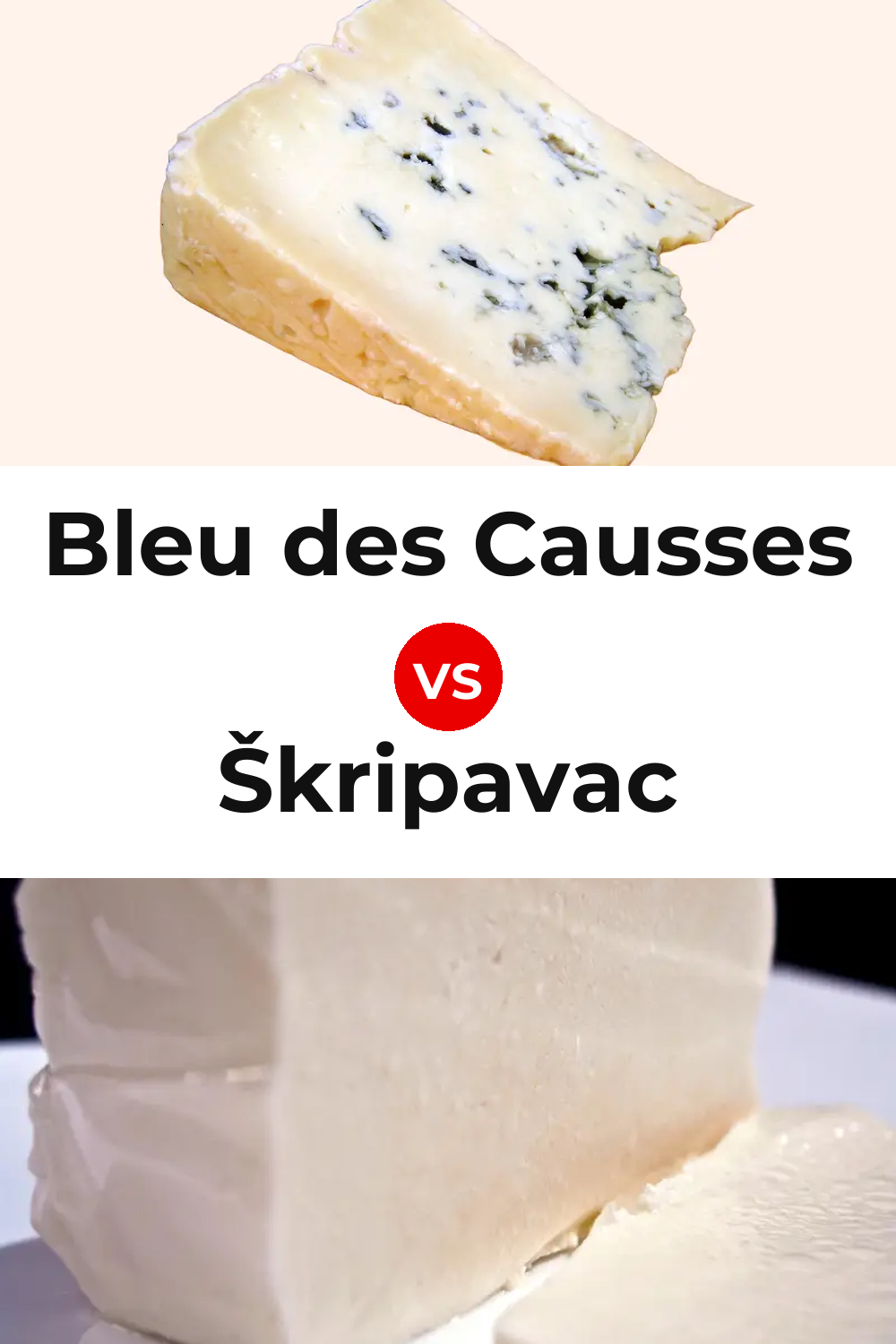 Bleu des Causses Cheese vs Škripavac Cheese Pinterest comparison