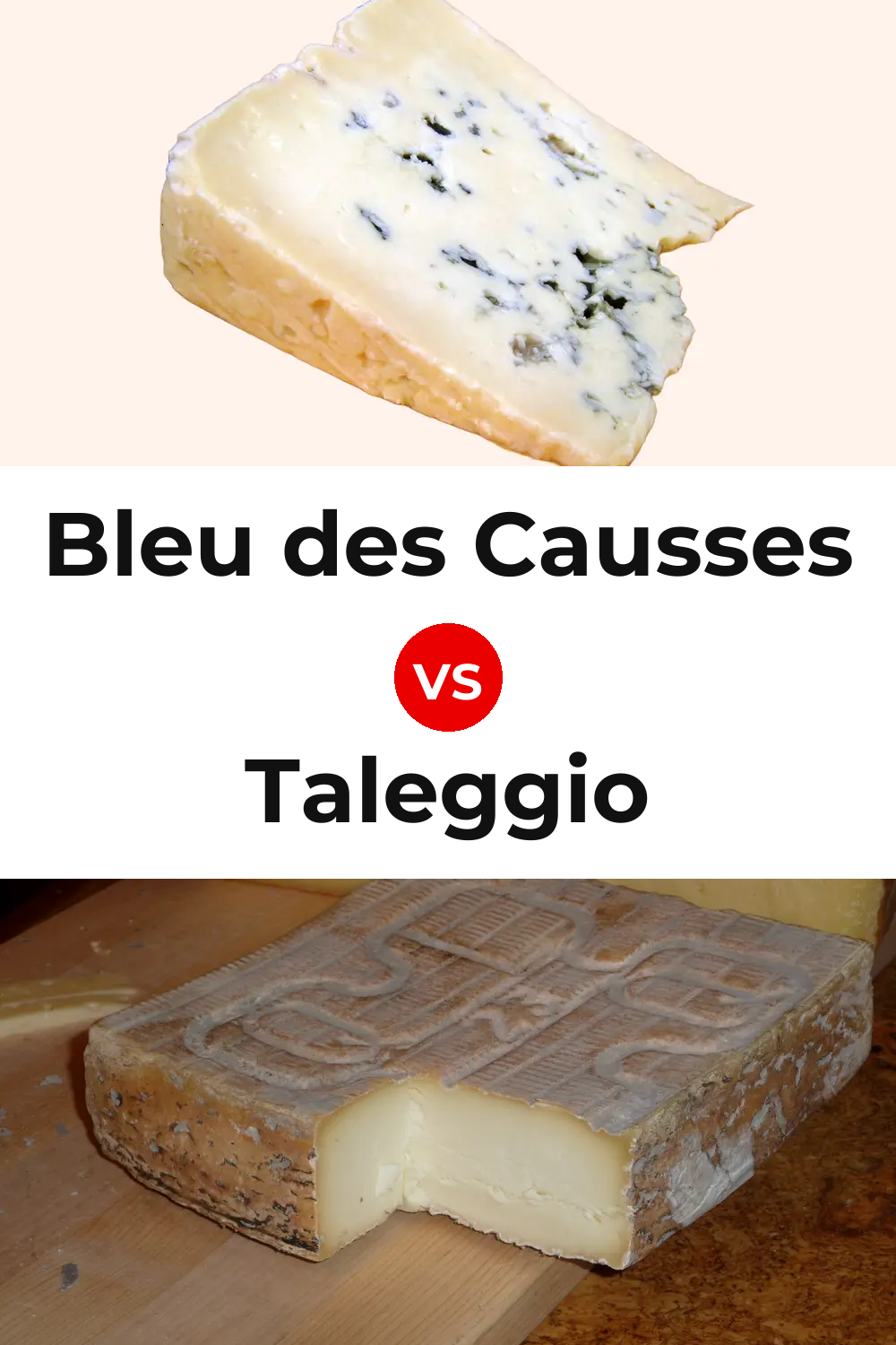 Bleu des Causses Cheese vs Taleggio Cheese Pinterest comparison