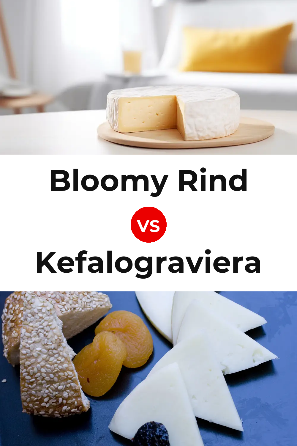 Bloomy Rind Cheese vs Kefalograviera Cheese Pinterest comparison
